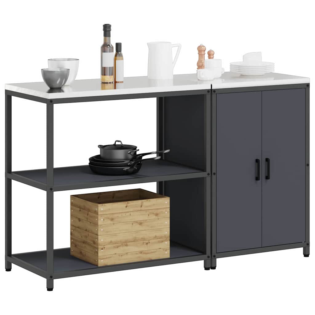 Set di Stoccaggio per Cucina HATTEM 2 pcs Antracite
