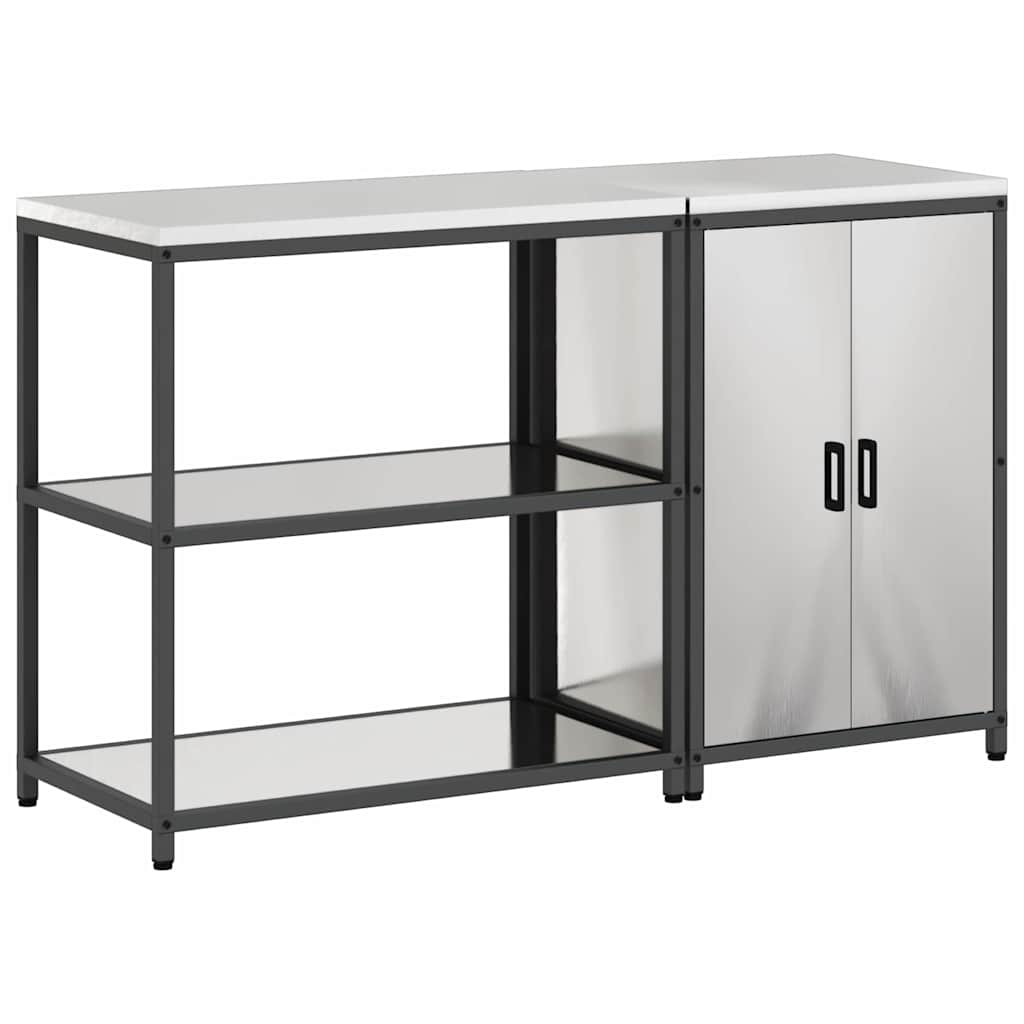Set di Stoccaggio per Cucina HATTEM 2 pcs Argento Acciaio Inox