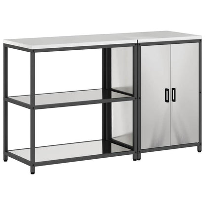 Set di Stoccaggio per Cucina HATTEM 2 pcs Argento Acciaio Inox