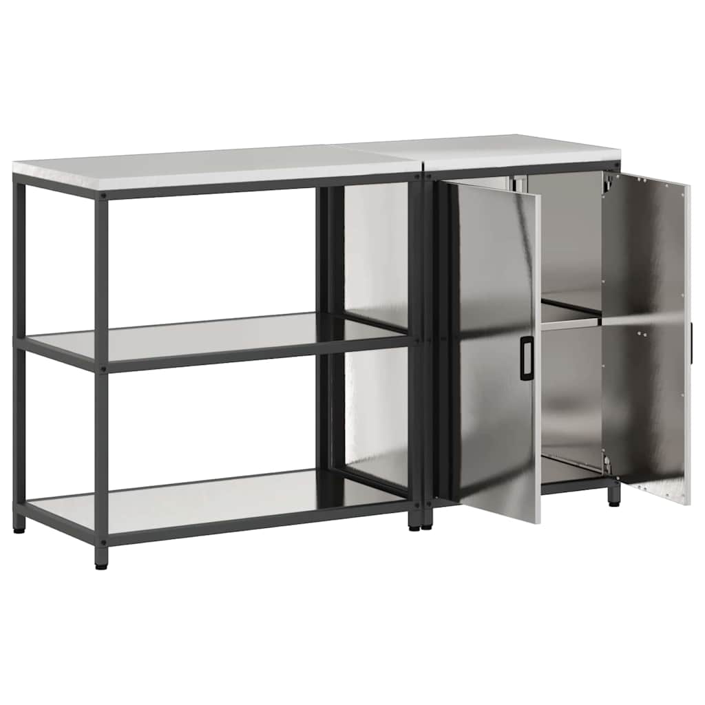 Set di Stoccaggio per Cucina HATTEM 2 pcs Argento Acciaio Inox