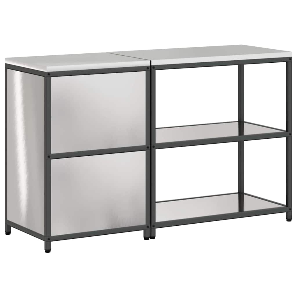 Set di Stoccaggio per Cucina HATTEM 2 pcs Argento Acciaio Inox