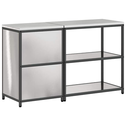 Set di Stoccaggio per Cucina HATTEM 2 pcs Argento Acciaio Inox