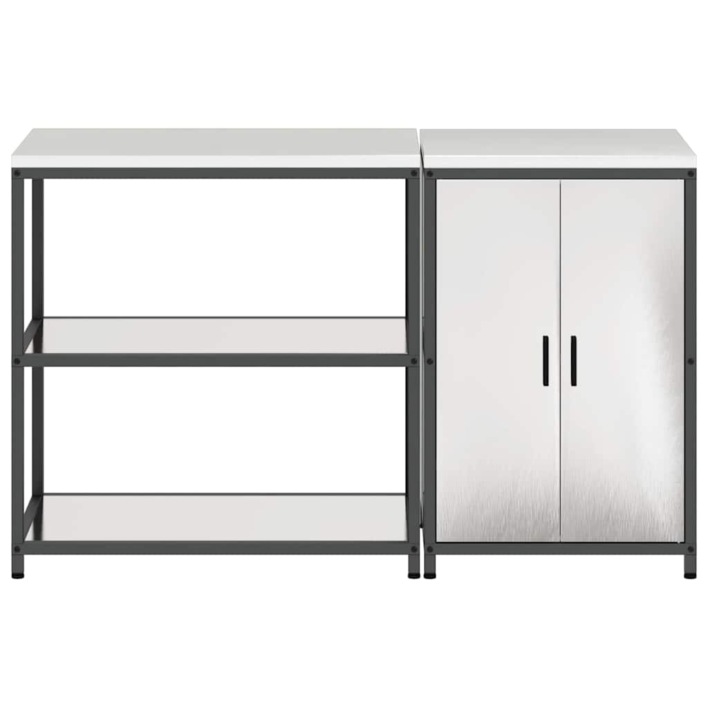 Set di Stoccaggio per Cucina HATTEM 2 pcs Argento Acciaio Inox