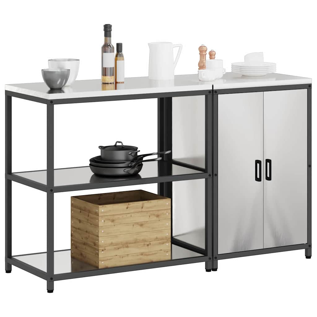Set di Stoccaggio per Cucina HATTEM 2 pcs Argento Acciaio Inox