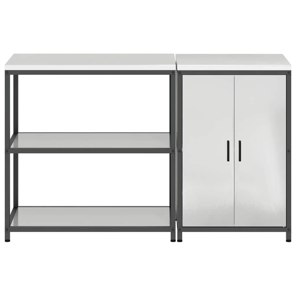 Set di Stoccaggio per Cucina HATTEM 2 pcs Argento