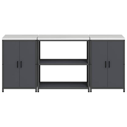Set di Stoccaggio per Cucina HATTEM 3 pcs Antracite