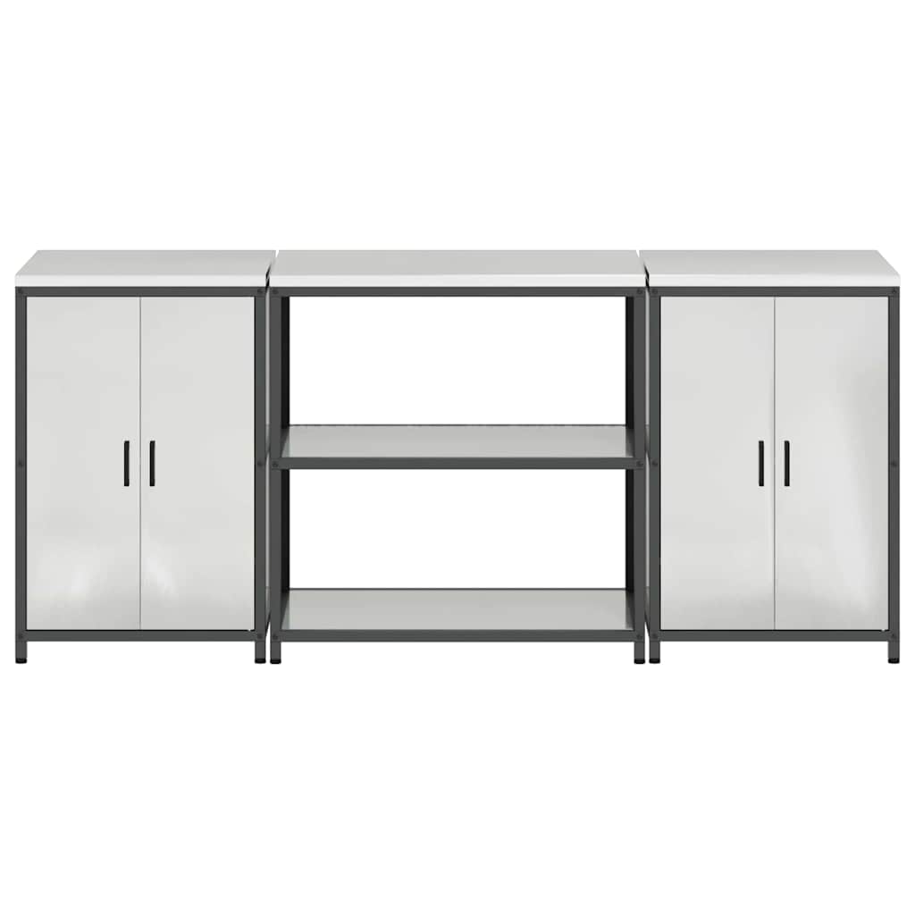 Set di Stoccaggio per Cucina HATTEM 3 pcs Argento