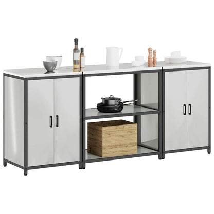 Set di Stoccaggio per Cucina HATTEM 3 pcs Argento