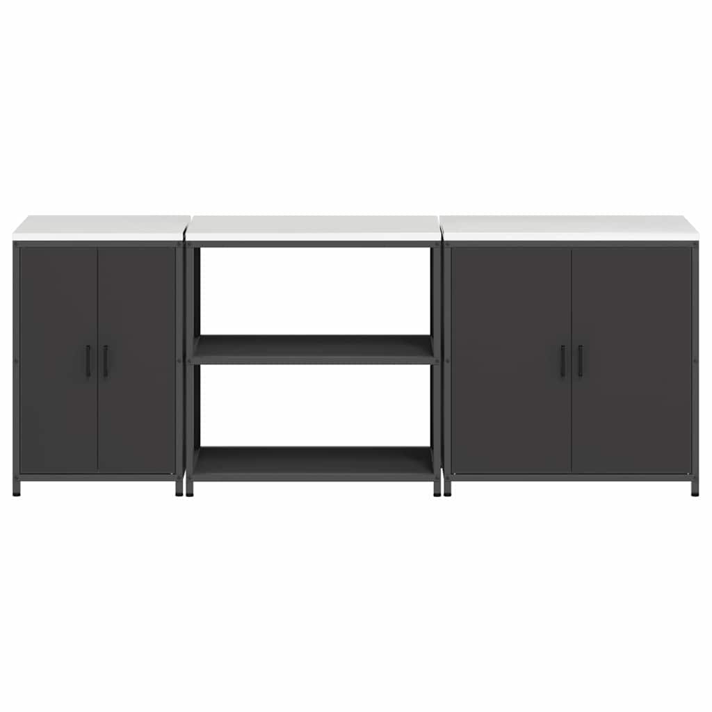 Set di Stoccaggio per Cucina HATTEM 3 pcs Nero | homemem39