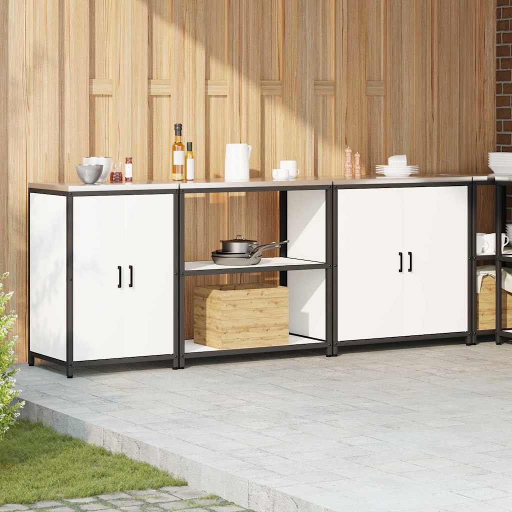 Set di Stoccaggio per Cucina Altro 3 pcs Bianco Acciaio