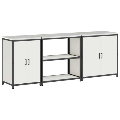 Set di Stoccaggio per Cucina Altro 3 pcs Bianco Acciaio