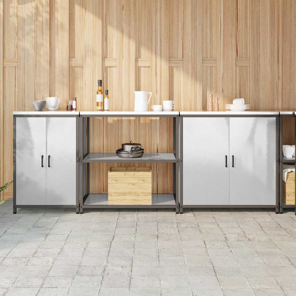 Set di Stoccaggio per Cucina HATTEM 3 pcs Argento Acciaio Inox