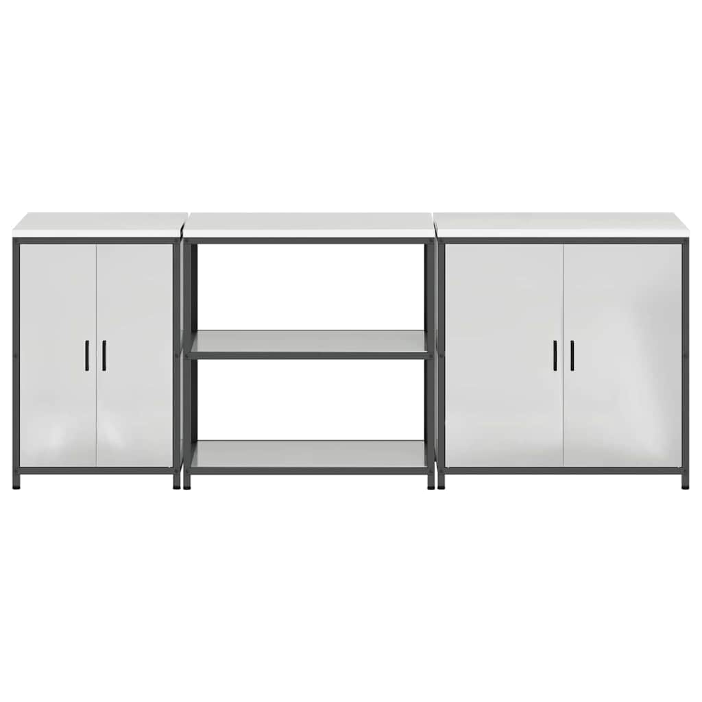 Set di Stoccaggio per Cucina HATTEM 3 pcs Argento