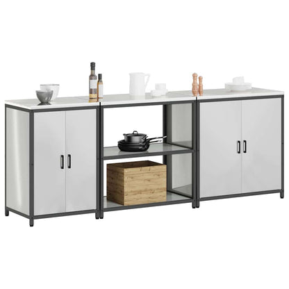 Set di Stoccaggio per Cucina HATTEM 3 pcs Argento