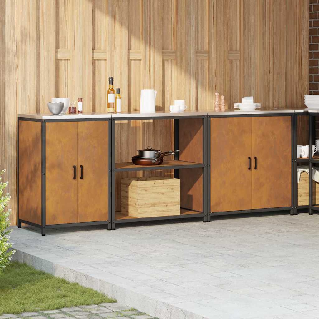 Set di Stoccaggio per Cucina Altro 3 pcs Ruggine Acciaio