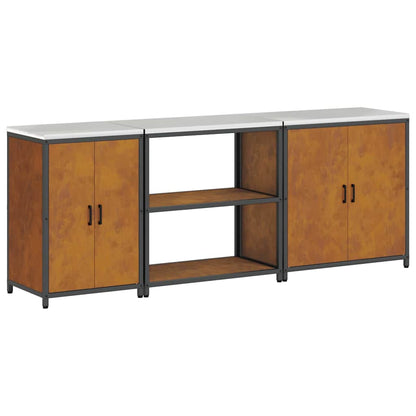 Set di Stoccaggio per Cucina Altro 3 pcs Ruggine Acciaio