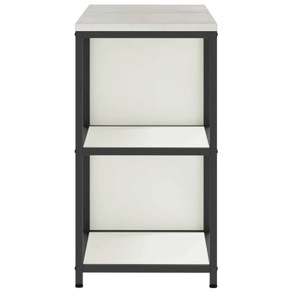 Set di Stoccaggio per Cucina con porta 2 pcs Bianco Acciaio