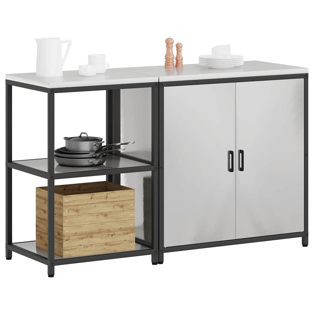 Set di Stoccaggio per Cucina HATTEM 2 pcs Argento Acciaio Inox