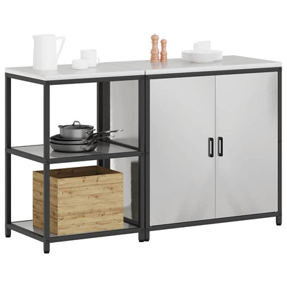 Set di Stoccaggio per Cucina HATTEM 2 pcs Argento Acciaio Inox