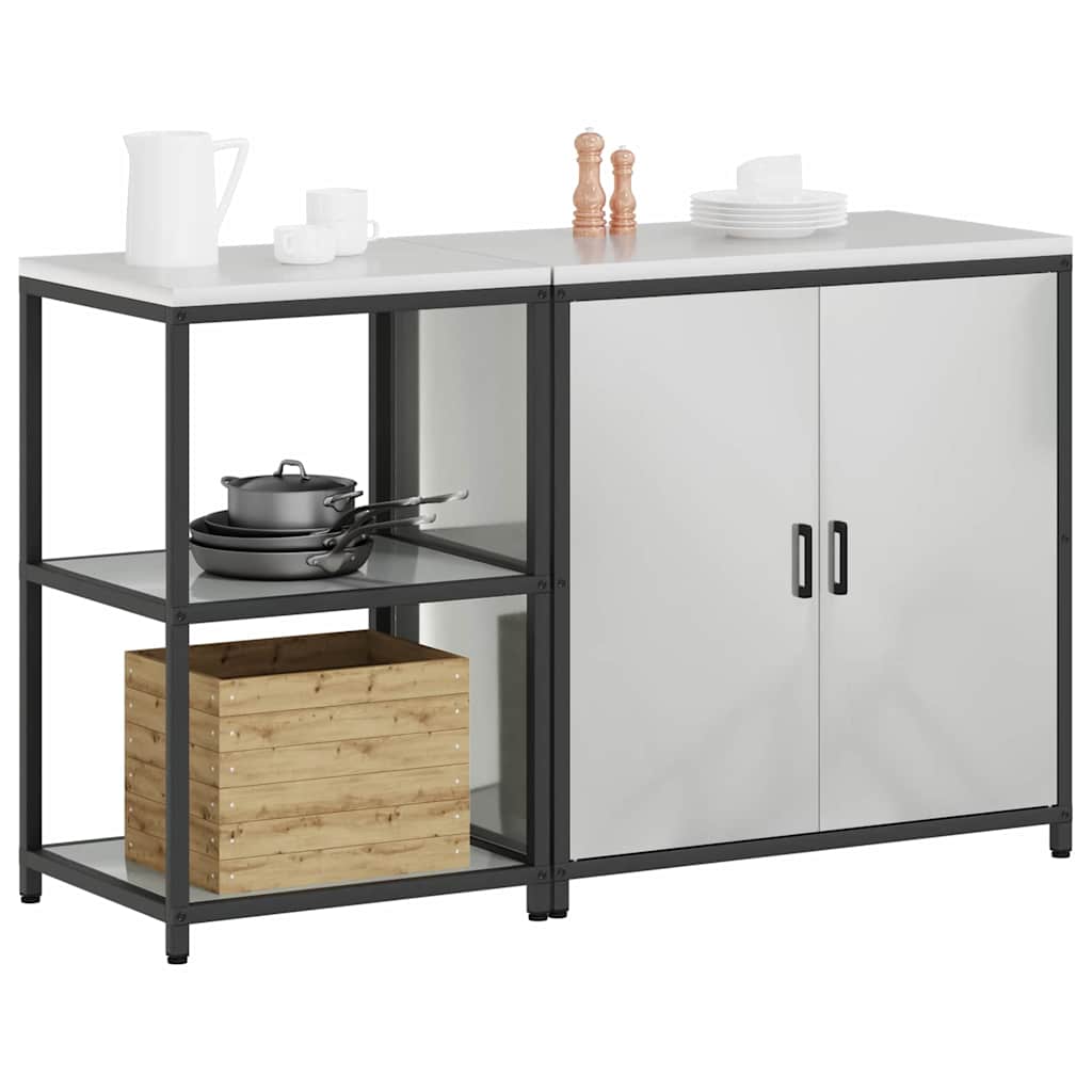 Set di Stoccaggio per Cucina HATTEM 2 pcs Argento