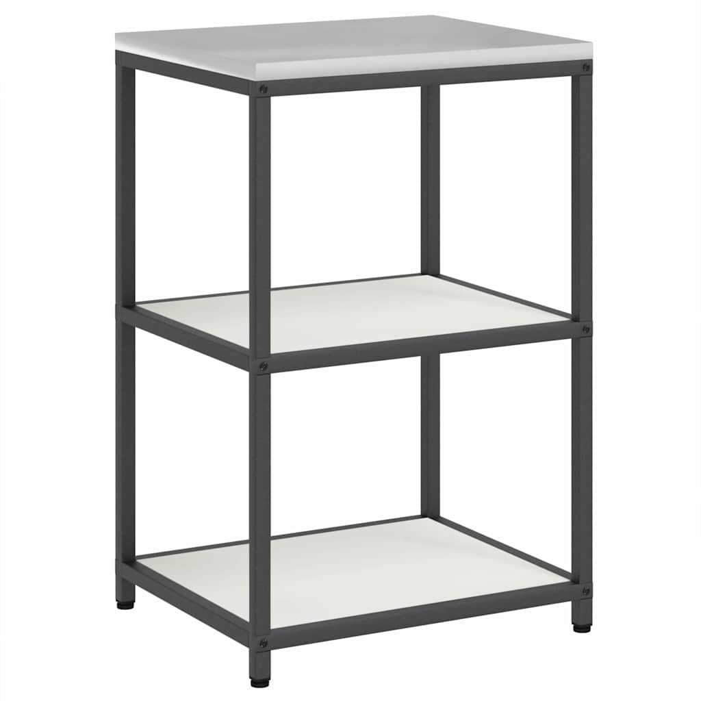 Set di Stoccaggio per Cucina con lo scaffale 2 pcs Bianco