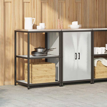 Set di Stoccaggio per Cucina 2 pcs Argento Acciaio inossidabile