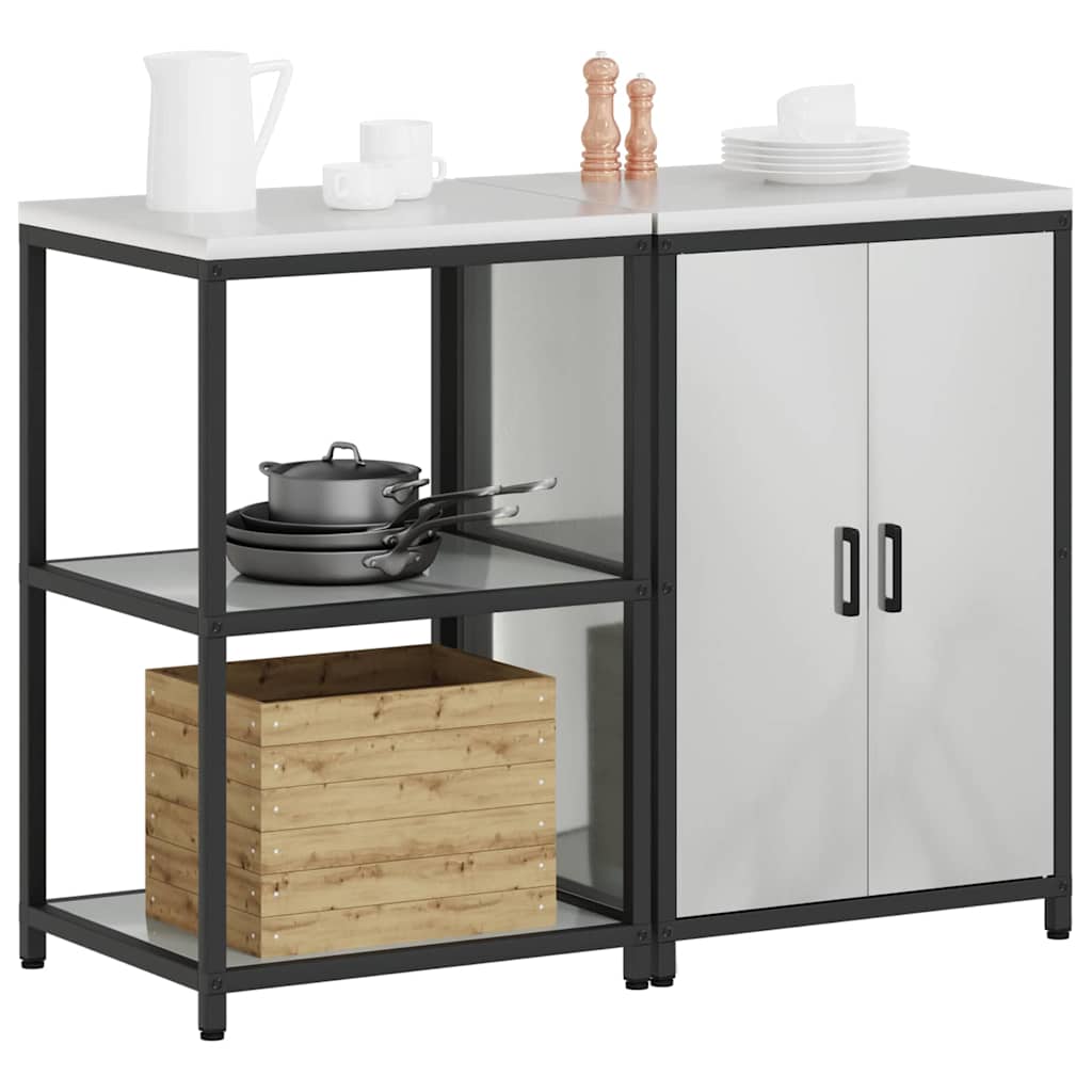 Set di Stoccaggio per Cucina HATTEM 2 pcs Argento