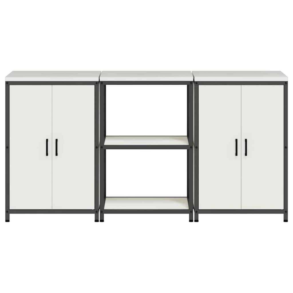 Set di Stoccaggio per Cucina HATTEM 3 pcs Bianco