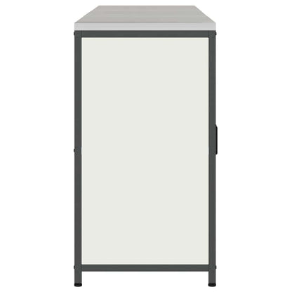 Set di Stoccaggio per Cucina con porta 3 pcs Bianco Acciaio