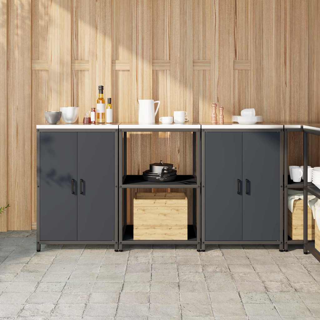 Set di Stoccaggio per Cucina HATTEM 3 pcs Antracite