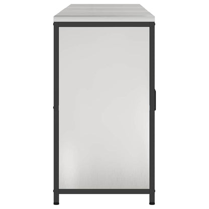 Set di Stoccaggio per Cucina con porta 3 pcs Argento Acciaio