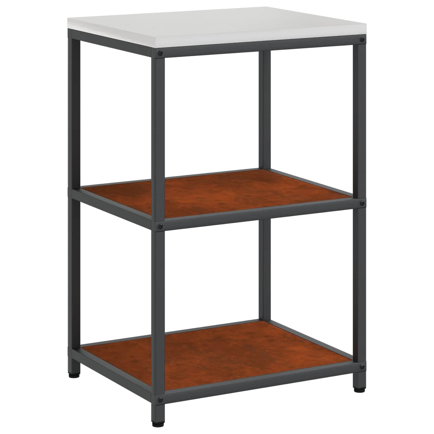 Set di Stoccaggio per Cucina con lo scaffale 3 pcs Ruggine | homemem39