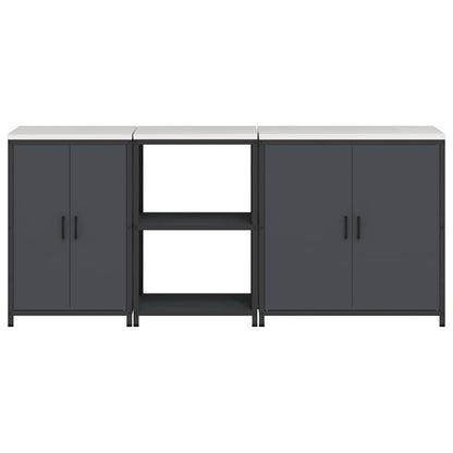 Set di Stoccaggio per Cucina HATTEM 3 pcs Antracite | homemem39