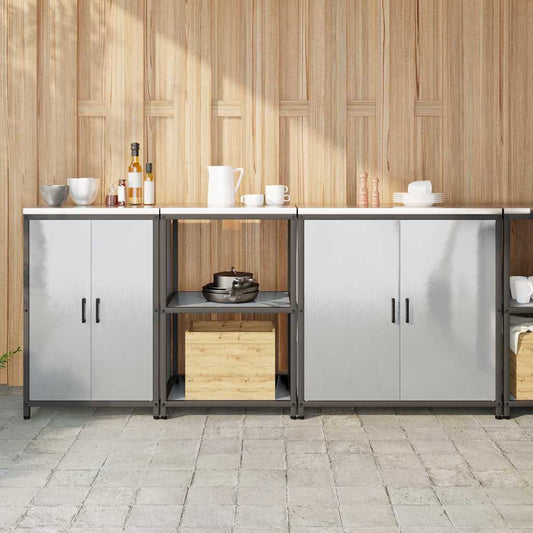 Set di Stoccaggio per Cucina Altro 3 pcs Argento Acciaio