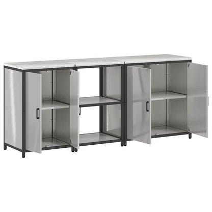 Set di Stoccaggio per Cucina HATTEM 3 pcs Argento Acciaio Inox