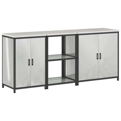 Set di Stoccaggio per Cucina Altro 3 pcs Argento Acciaio