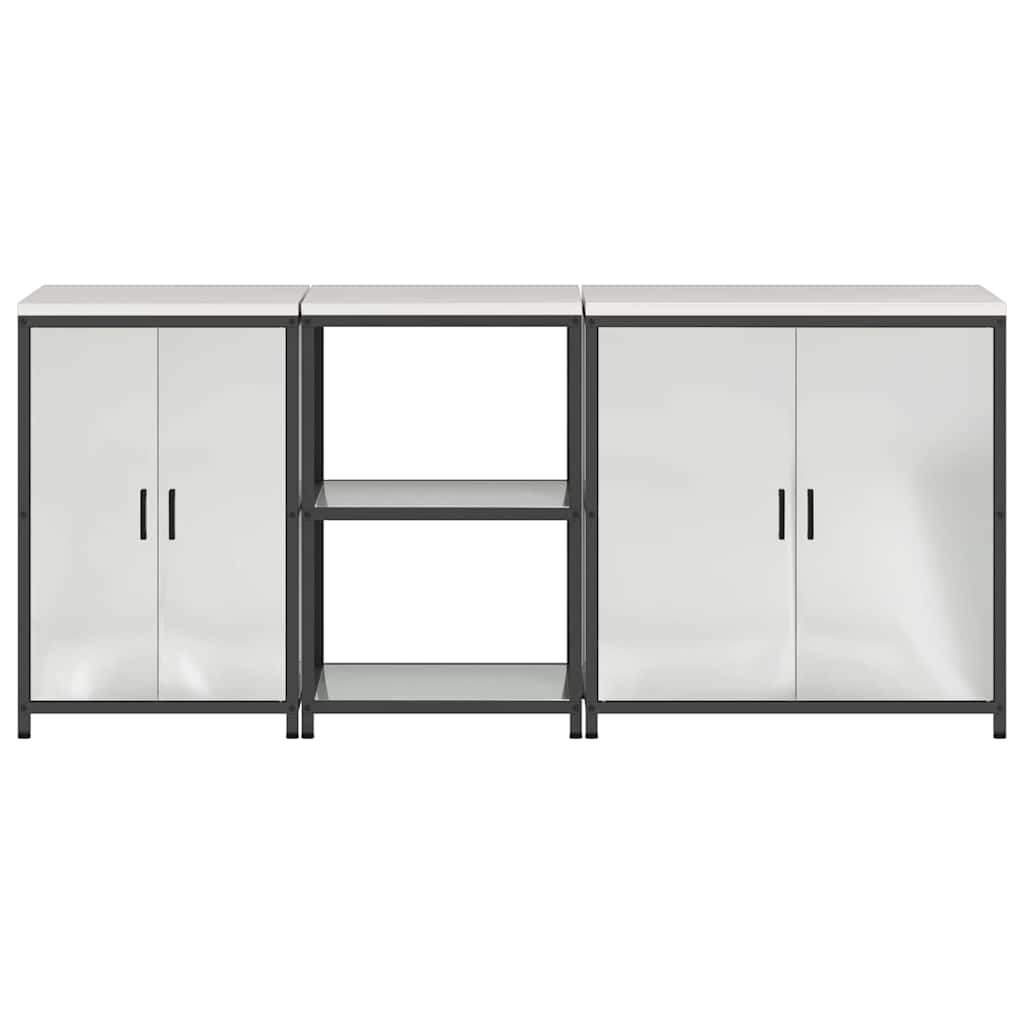 Set di Stoccaggio per Cucina HATTEM 3 pcs Argento | homemem39