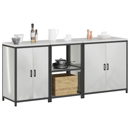 Set di Stoccaggio per Cucina HATTEM 3 pcs Argento