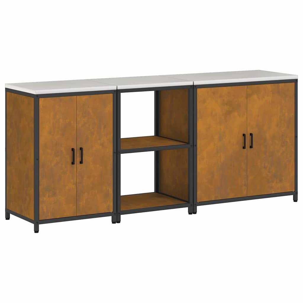 Set di Stoccaggio per Cucina Altro 3 pcs Ruggine Acciaio