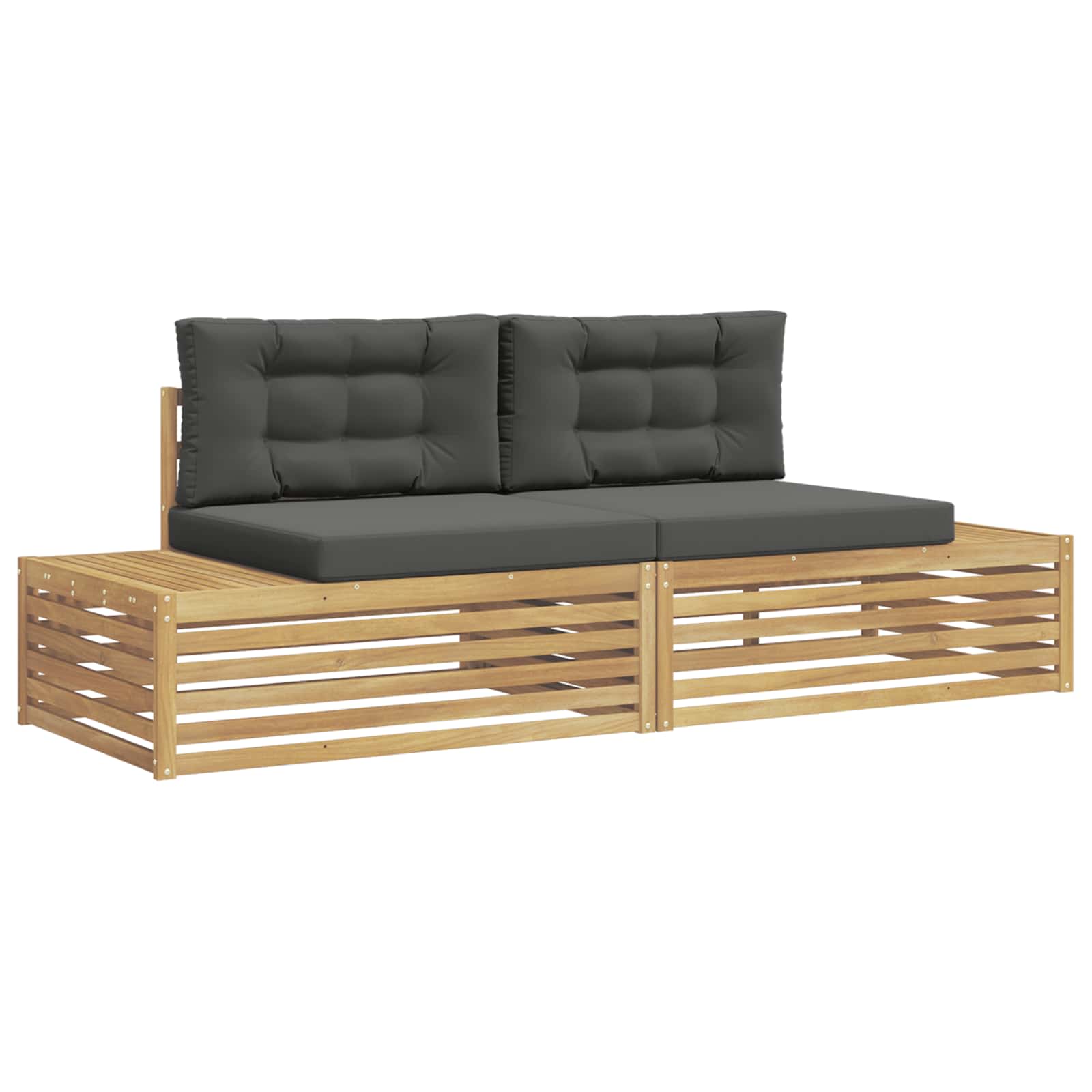 Set di divani da esterno Bianco 230,5 x 83 x 73 cm Poliestere | homemem39