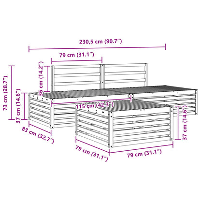 Set di divani da esterno 4 Pezzo | homemem39