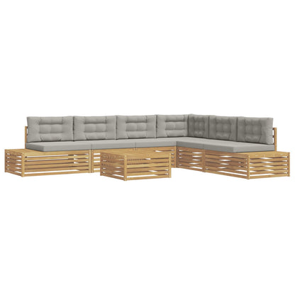 7 Pezzo Set di divani da esterno Poliestere Bianco | homemem39