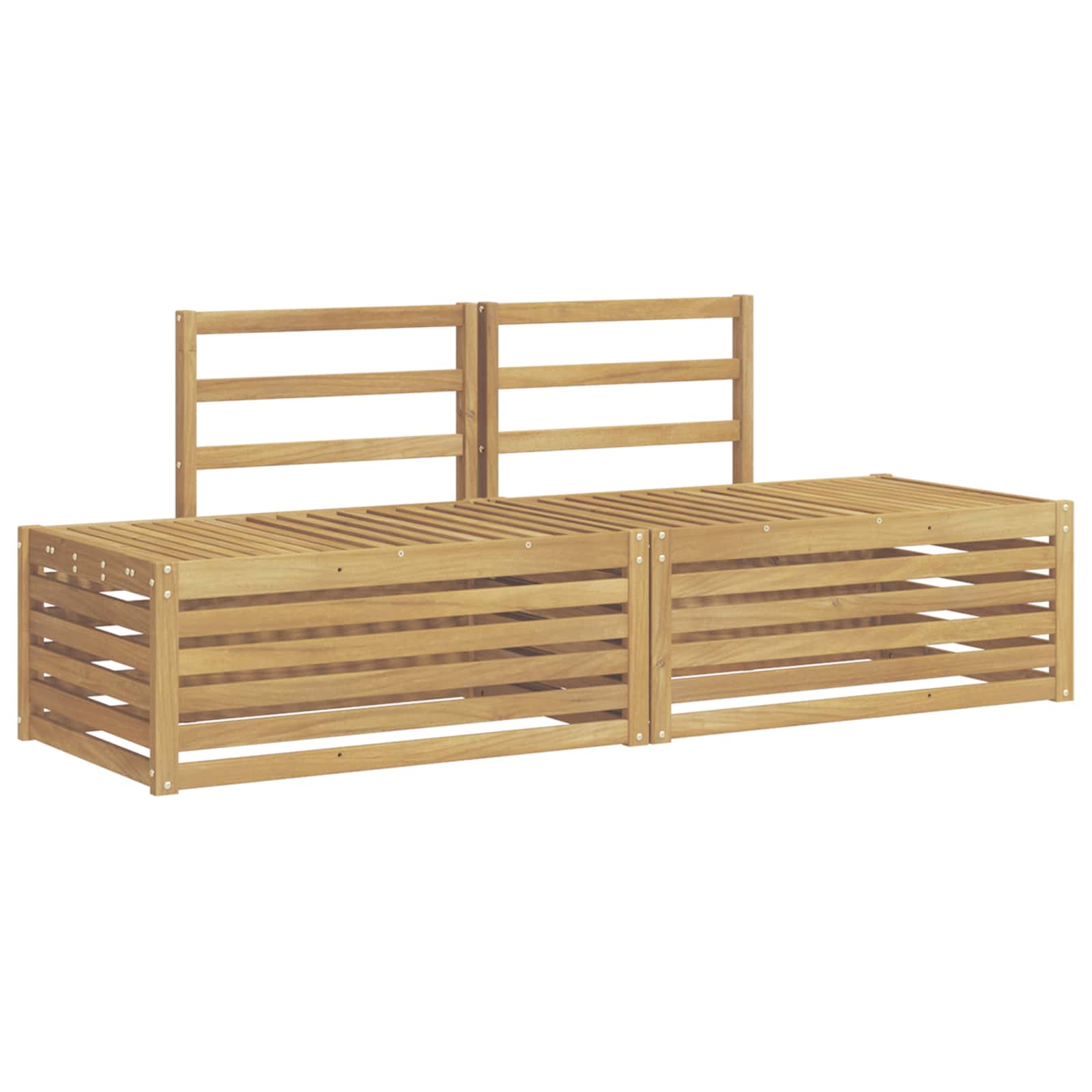 Set di divani da esterno 3 Pezzo Bianco 182,5 x 63 x 73 cm | homemem39