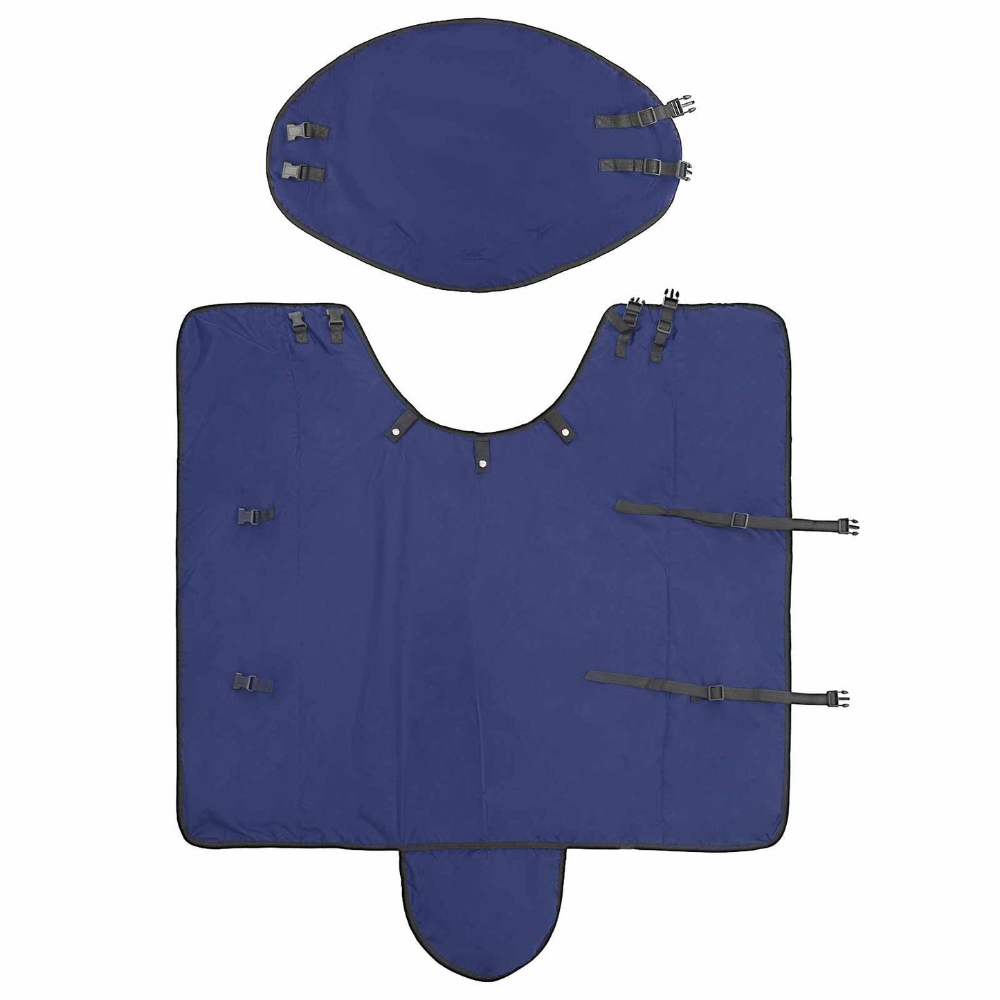 Coperta per Cavalli Verde Scuro e Nero 125 cm Poliestere | homemem39