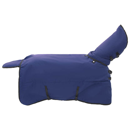 Coperta per Cavalli Verde Scuro e Nero 165 cm Poliestere