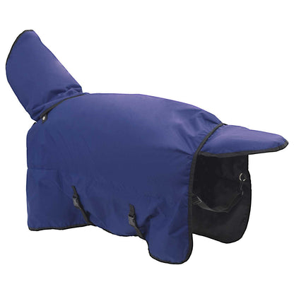Coperta per Cavalli Verde Scuro e Nero 165 cm Poliestere