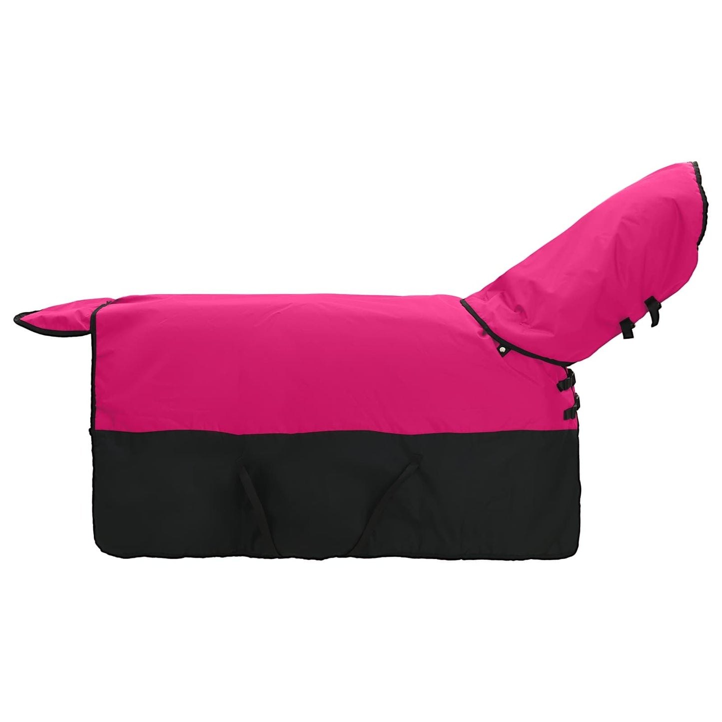 Coperta per Cavalli Rosa e Nero 115 cm Poliestere