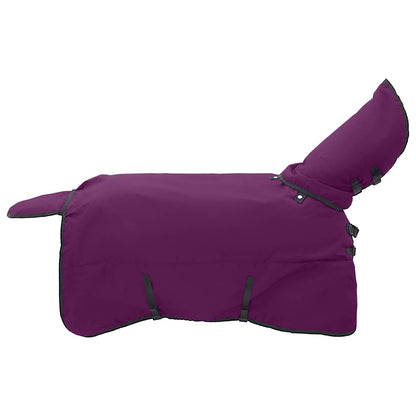 Coperta per Cavalli Verde Scuro e Nero 125 cm Poliestere