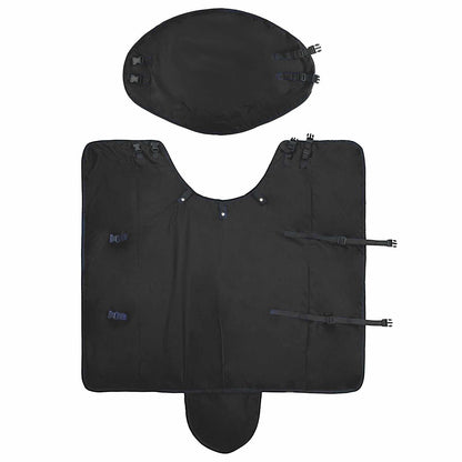 Coperta per Cavalli Verde Scuro e Nero 75 cm Poliestere | homemem39