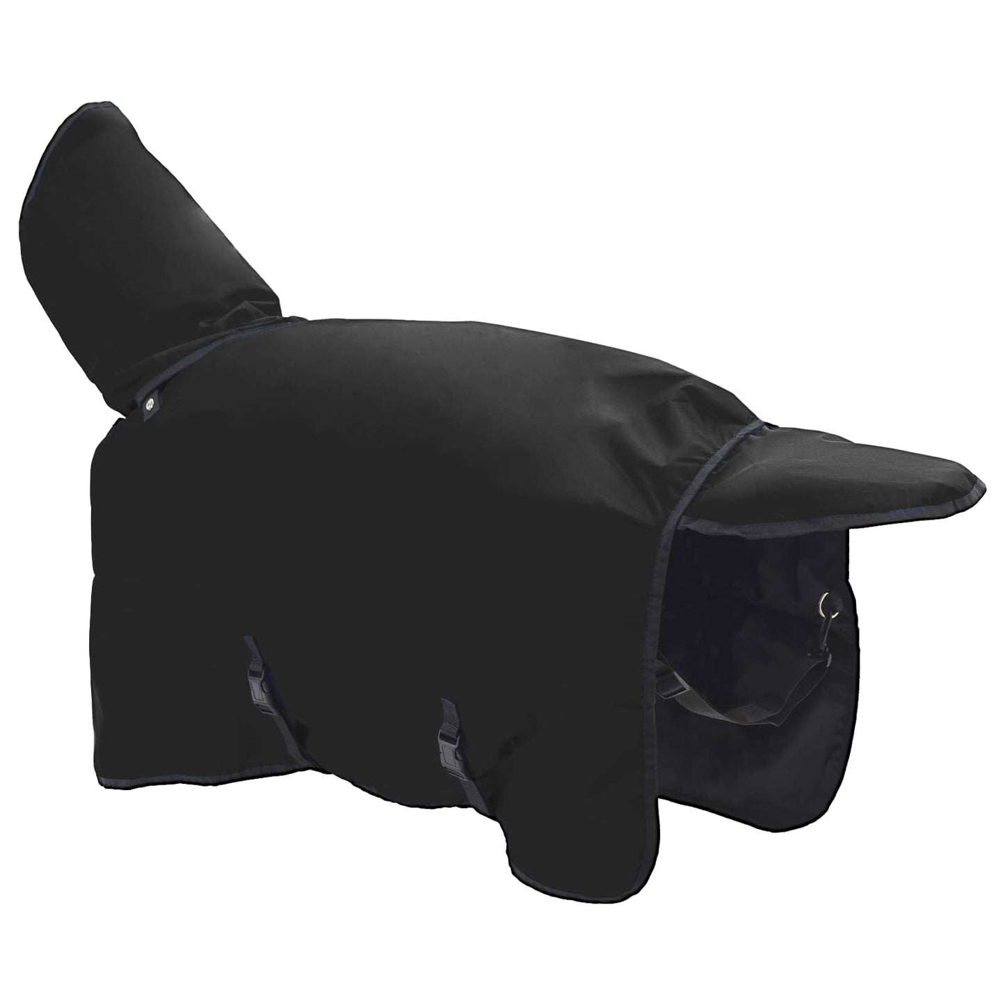 Coperta per Cavalli Verde Scuro e Nero 155 cm Poliestere | homemem39